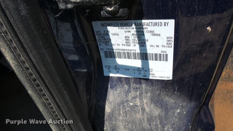 image for item ET9341 2008 Ford F450 Super Duty flatbed truck