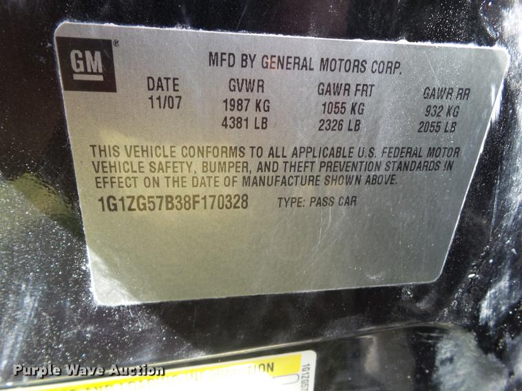 image for item L5682 2008 Chevrolet Malibu