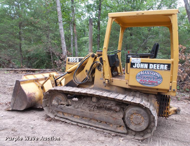 image for item DB7084 2001 John Deere 555G Series IV track loader