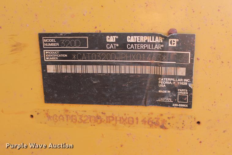 image for item DD5245 2008 Caterpillar 320D L excavator