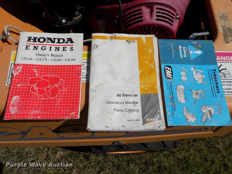 image for item DD5768 2000 Case 60 trencher