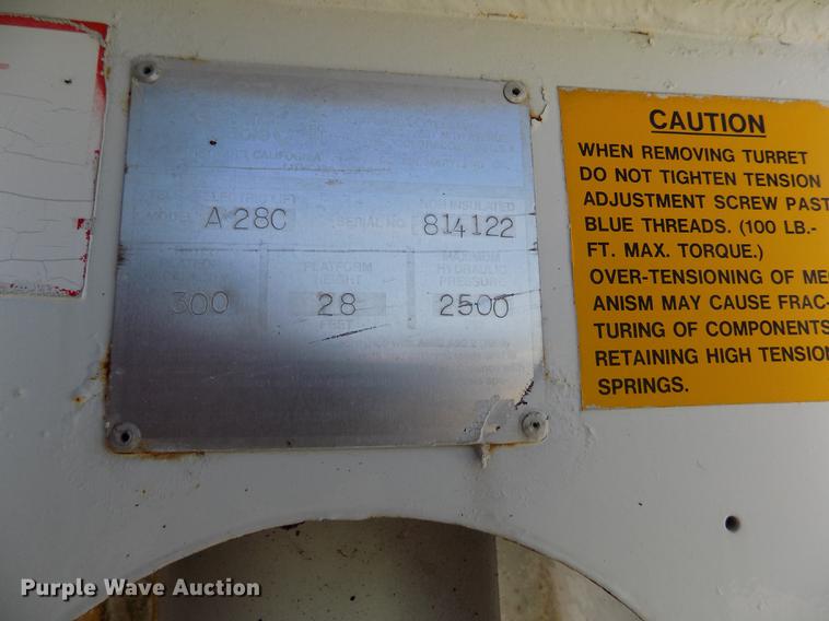 image for item DD5787 1994 Chevrolet C3500 bucket truck