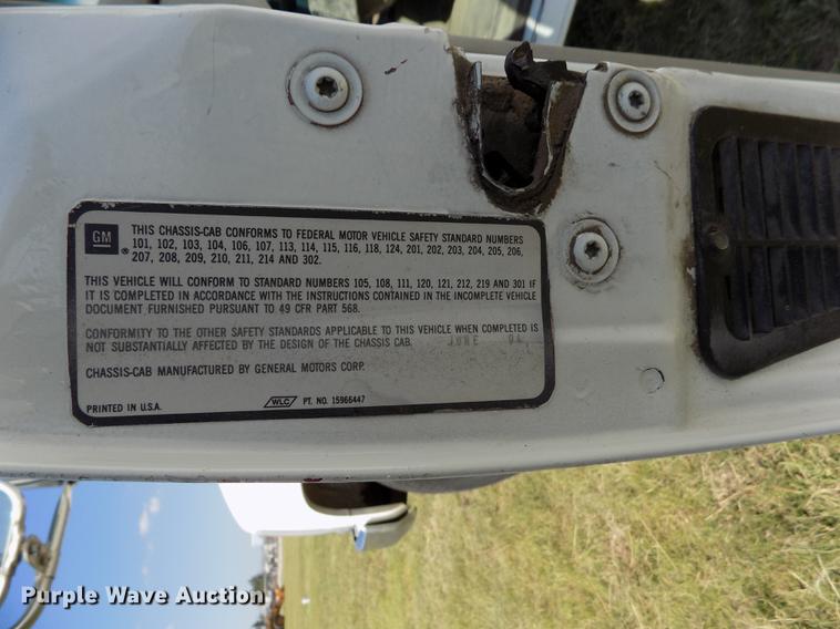 image for item DD5787 1994 Chevrolet C3500 bucket truck