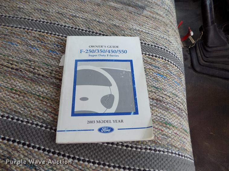 image for item DD5788 2003 Ford F550 Super Duty flatbed truck