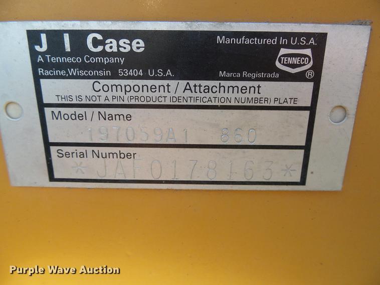 image for item DD5795 1995 Case 860 trencher