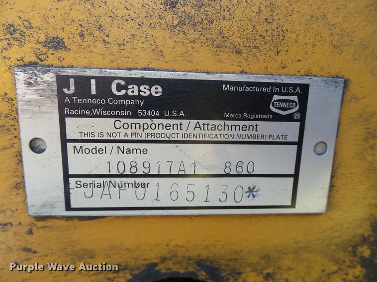 image for item DD5795 1995 Case 860 trencher