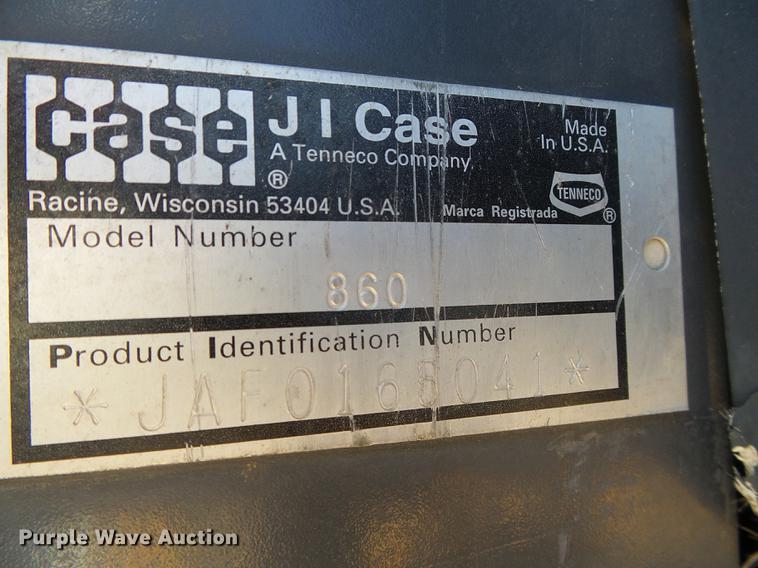 image for item DD5795 1995 Case 860 trencher