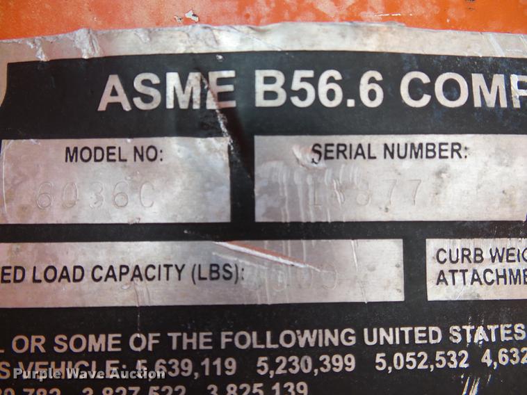 image for item DD5798 2003 SkyTrak 6036 Legacy series telehandler