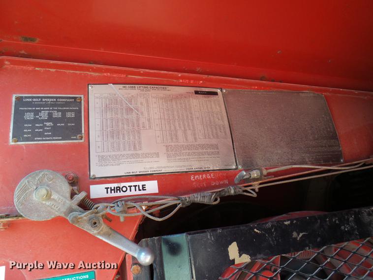 image for item DD8607 1966 Link Belt LS-108B lattice boom crane