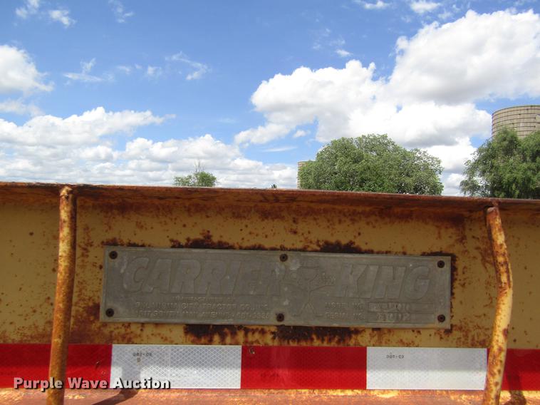 image for item DD8888 1973 Carrier King 4000 drop deck equipment trailer