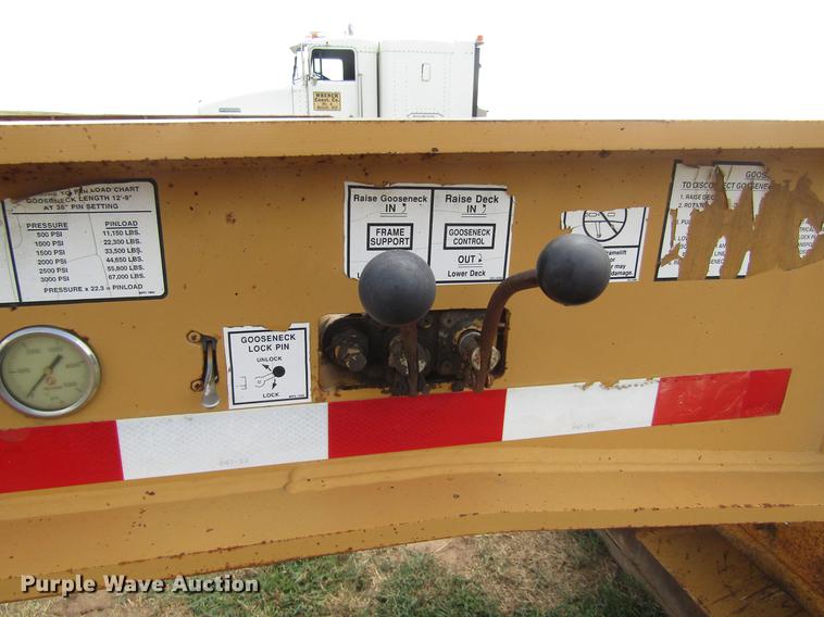 image for item DD8889 2001 Load King lowboy equipment trailer