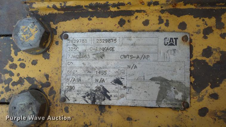 image for item DE2961 2005 Caterpillar 325C L excavator