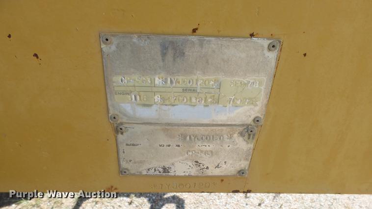 image for item DE2962 1991 Caterpillar CP563 single drum vibratory roller