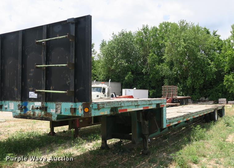 image for item DE3760 1991 Fontaine DFT-4-8048WSA drop deck trailer