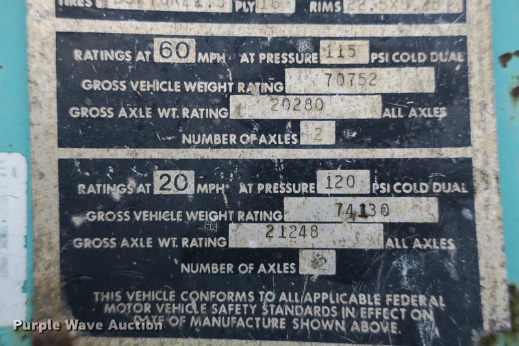 image for item DE3760 1991 Fontaine DFT-4-8048WSA drop deck trailer