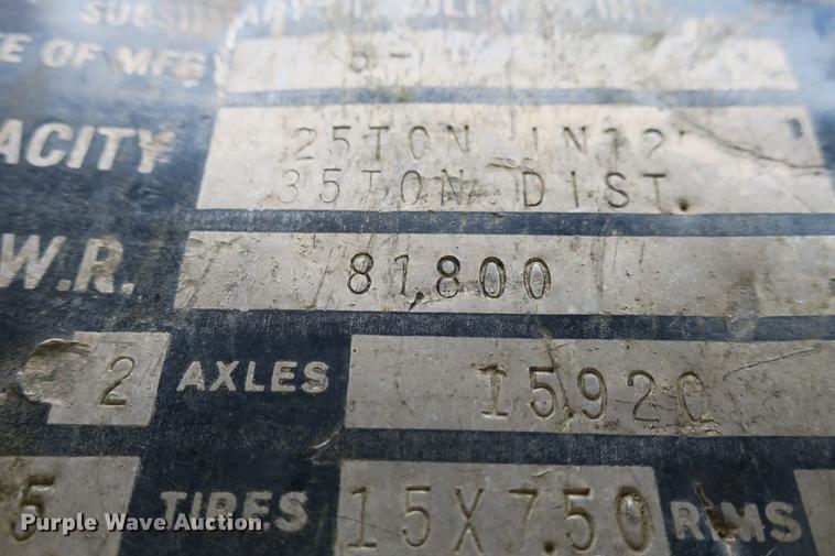 image for item DE3762 1979 Transport 35-PDL-S drop deck trailer