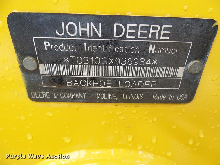 image for item DE5083 2004 John Deere 310G backhoe