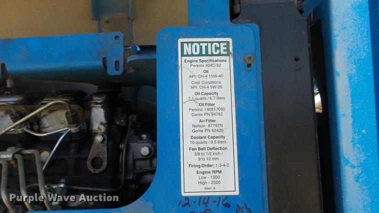 image for item DE7190 2006 Genie S60 boom lift