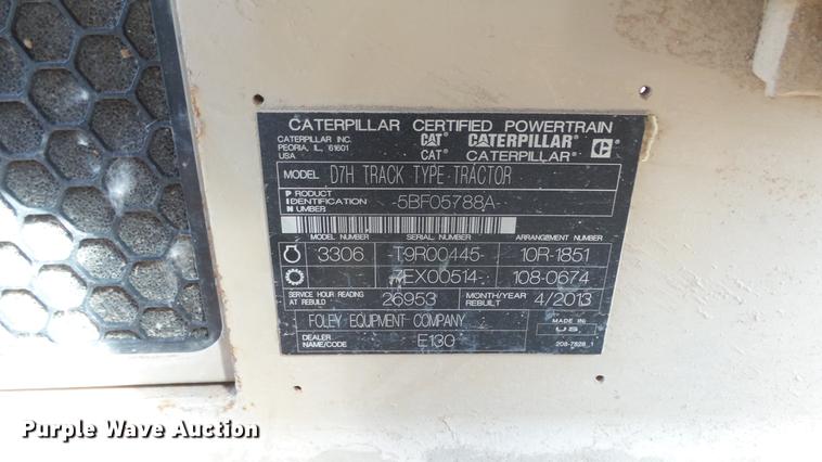 image for item DE7219 1994 Caterpillar D7H dozer