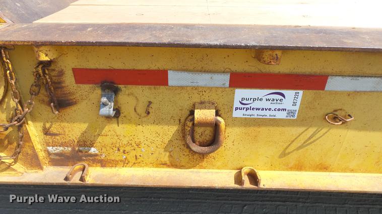 image for item DE7220 1985 Load King drop deck equipment trailer