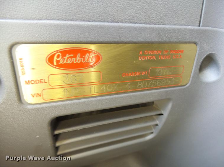 image for item DF9447 2008 Peterbilt 367 bridge inspection truck