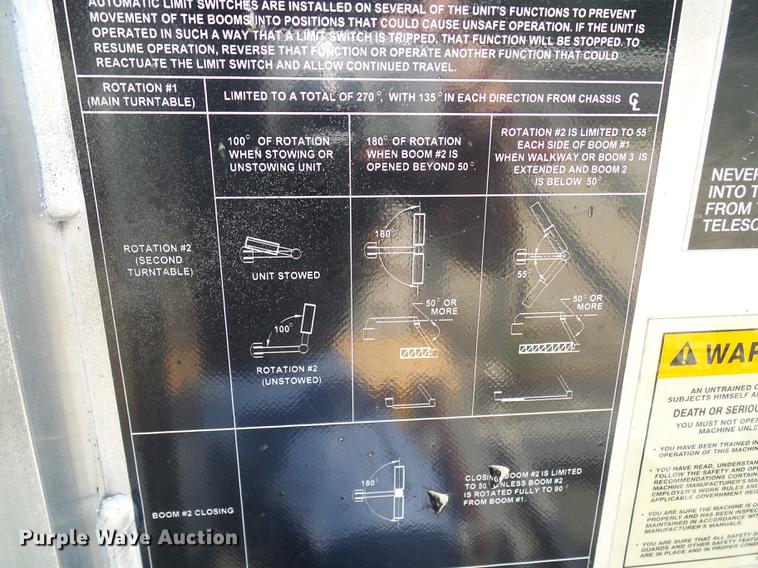 image for item DF9447 2008 Peterbilt 367 bridge inspection truck