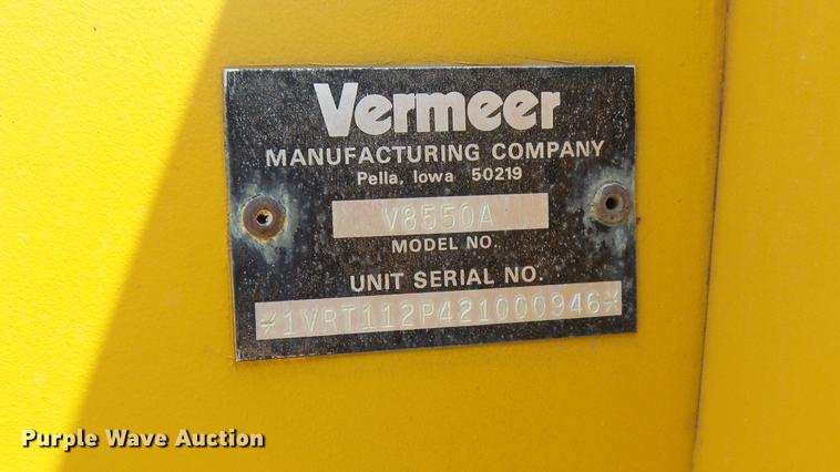 image for item DX9437 2002 Vermeer V8550A trencher