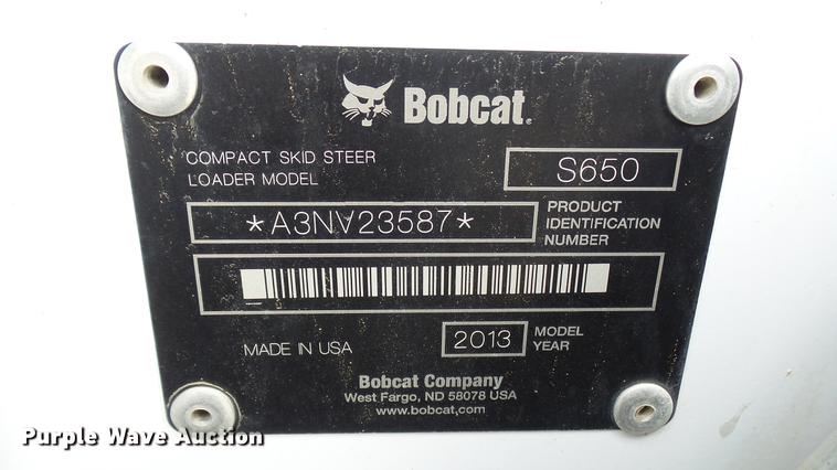 image for item DX9444 2014 Bobcat S650 skid steer