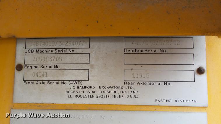 image for item EF9223 JCB 1400B backhoe