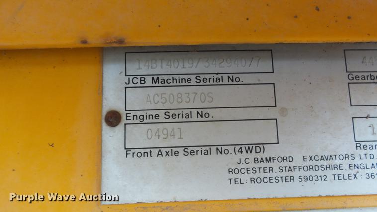 image for item EF9223 JCB 1400B backhoe