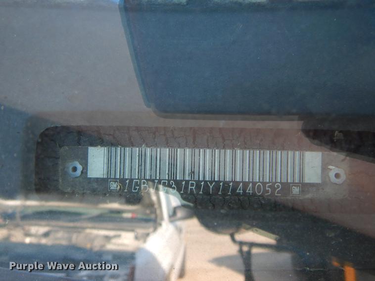 image for item DB8355 2000 Chevrolet Express G3500 school bus