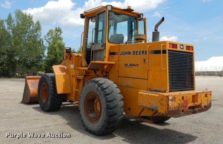 image for item DB8377 1989 John Deere 544E wheel loader