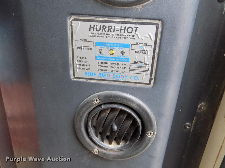 image for item DB9193 1998 International 3800 Bluebird school bus