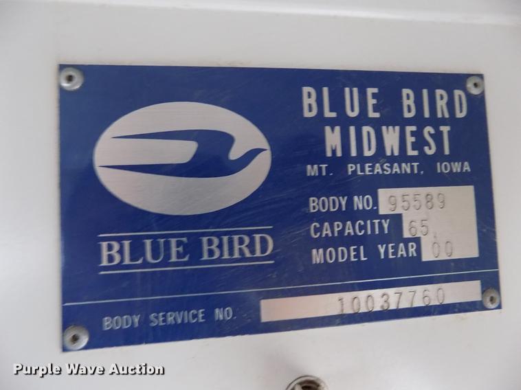 image for item DB9194 2000 Chevrolet B7 Bluebird school bus