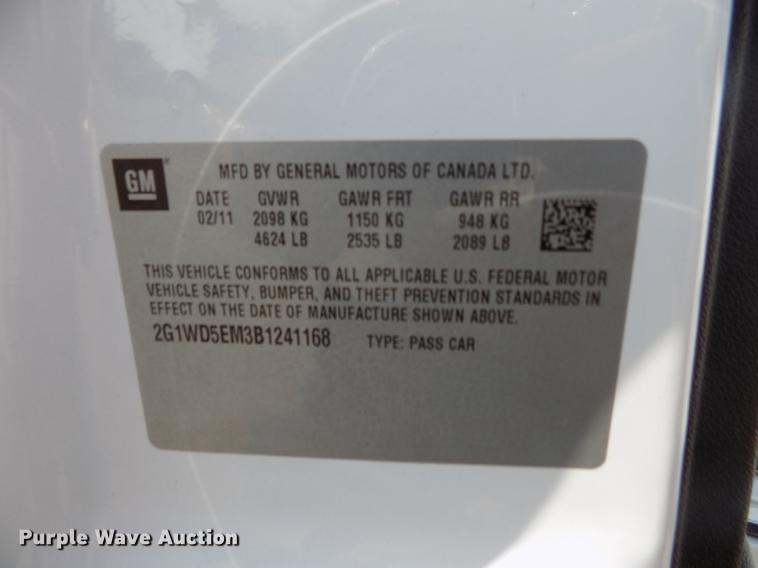 image for item DB9206 2011 Chevrolet Impala Police Cruiser