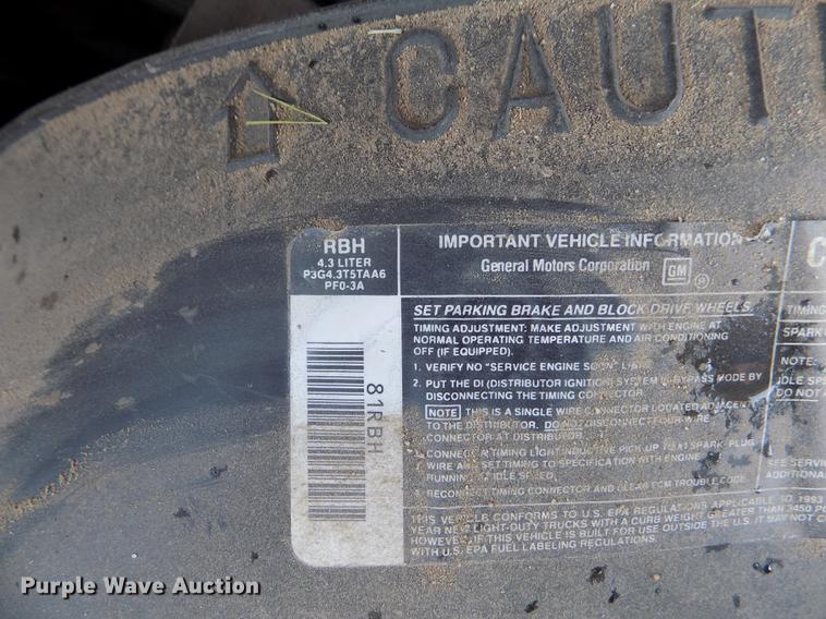 image for item DB9236 1993 Chevrolet Astro van