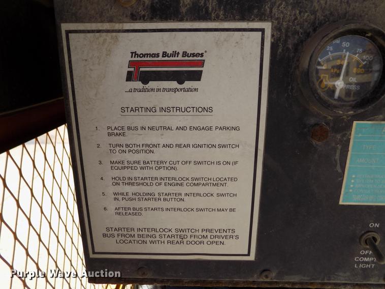 image for item DB9237 1994 Thomas Built Saf-T-Liner ER school bus