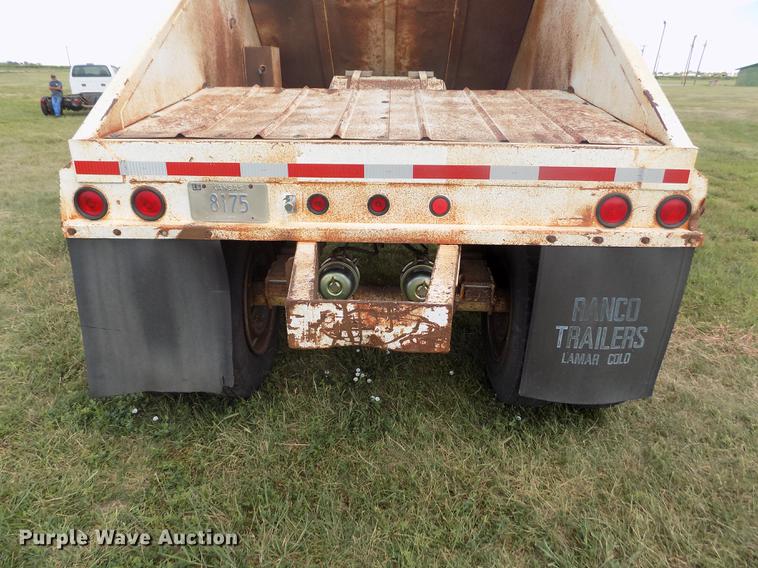 image for item DB9239 1985 Ranch Manufacturing Co bottom dump trailer