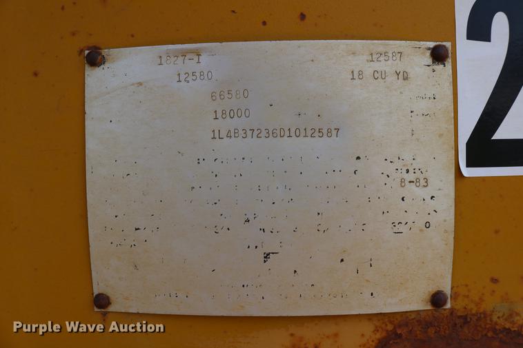 image for item DC7544 1983 Load King 1827-I bottom dump trailer