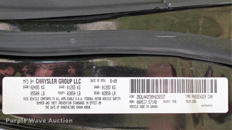 image for item DD7277 2009 Dodge Charger Police