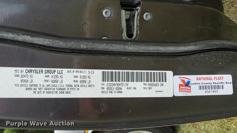 image for item DD7279 2013 Dodge Charger Police