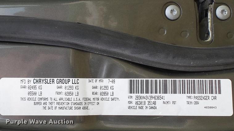 image for item DD7280 2009 Dodge Charger Police