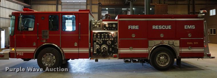 image for item DD7837 2001 HME pumper fire truck