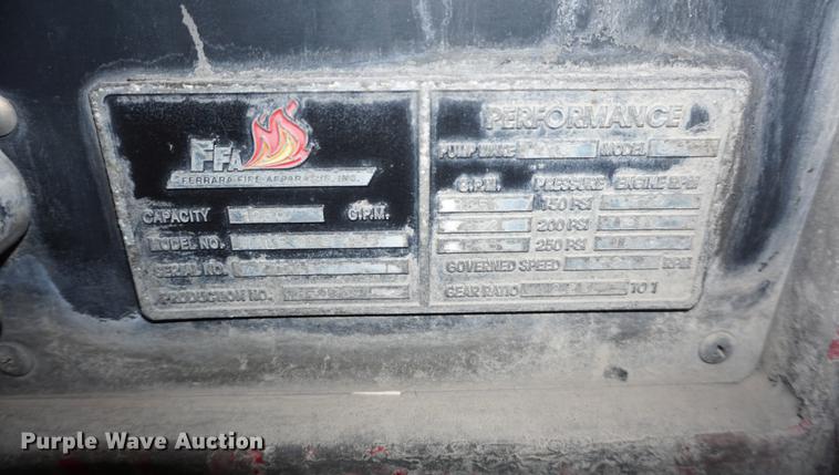 image for item DD7837 2001 HME pumper fire truck