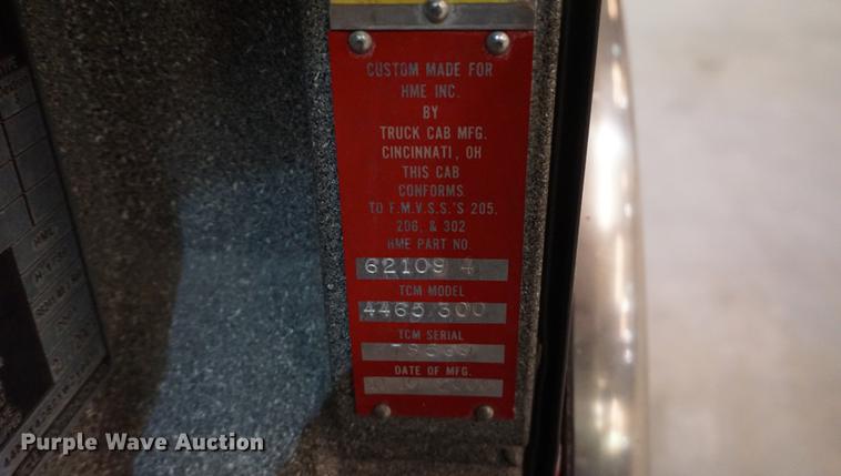 image for item DD7837 2001 HME pumper fire truck