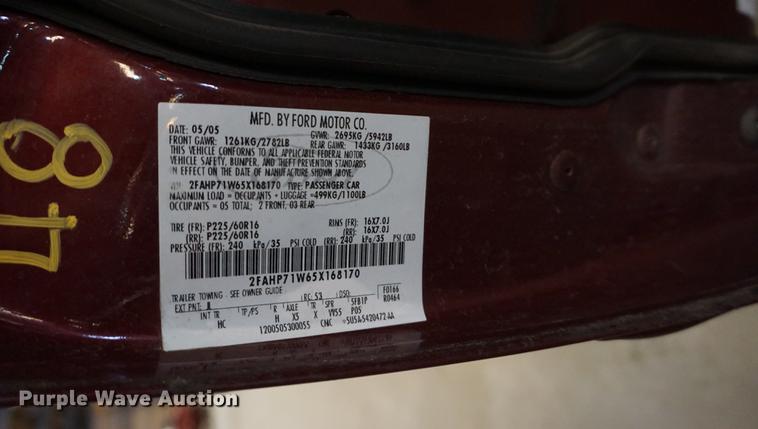 image for item DD7838 2005 Ford Crown Victoria Police Interceptor