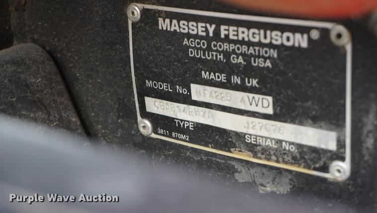 image for item DD7865 2000 Massey-Ferguson 4225 MFWD tractor