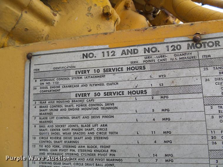 image for item DD8656 Caterpillar 112F motor grader