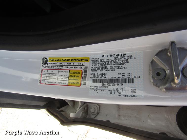 image for item DD8883 2016 Ford Fusion