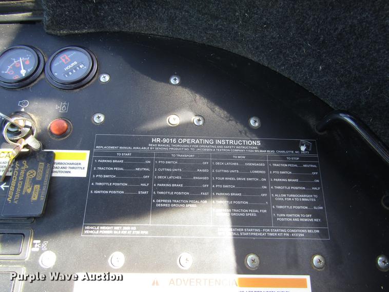 image for item DD8899 2011 Jacobsen HR9016 lawn mower